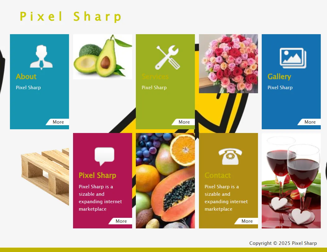 Minimalistic template (Yellow)