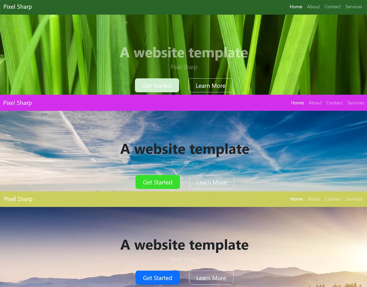 Digital marketplace website templates