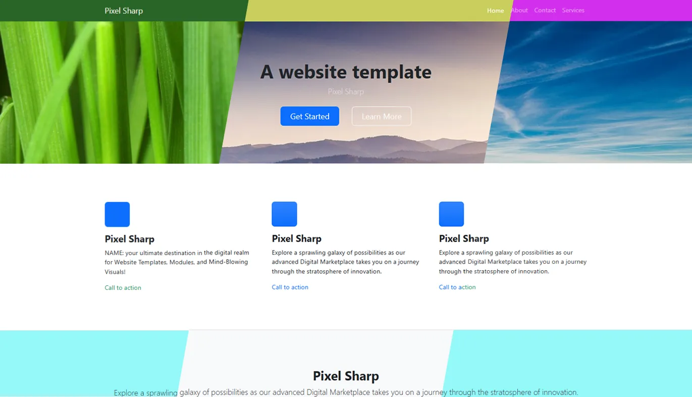 Digital marketplace website templates