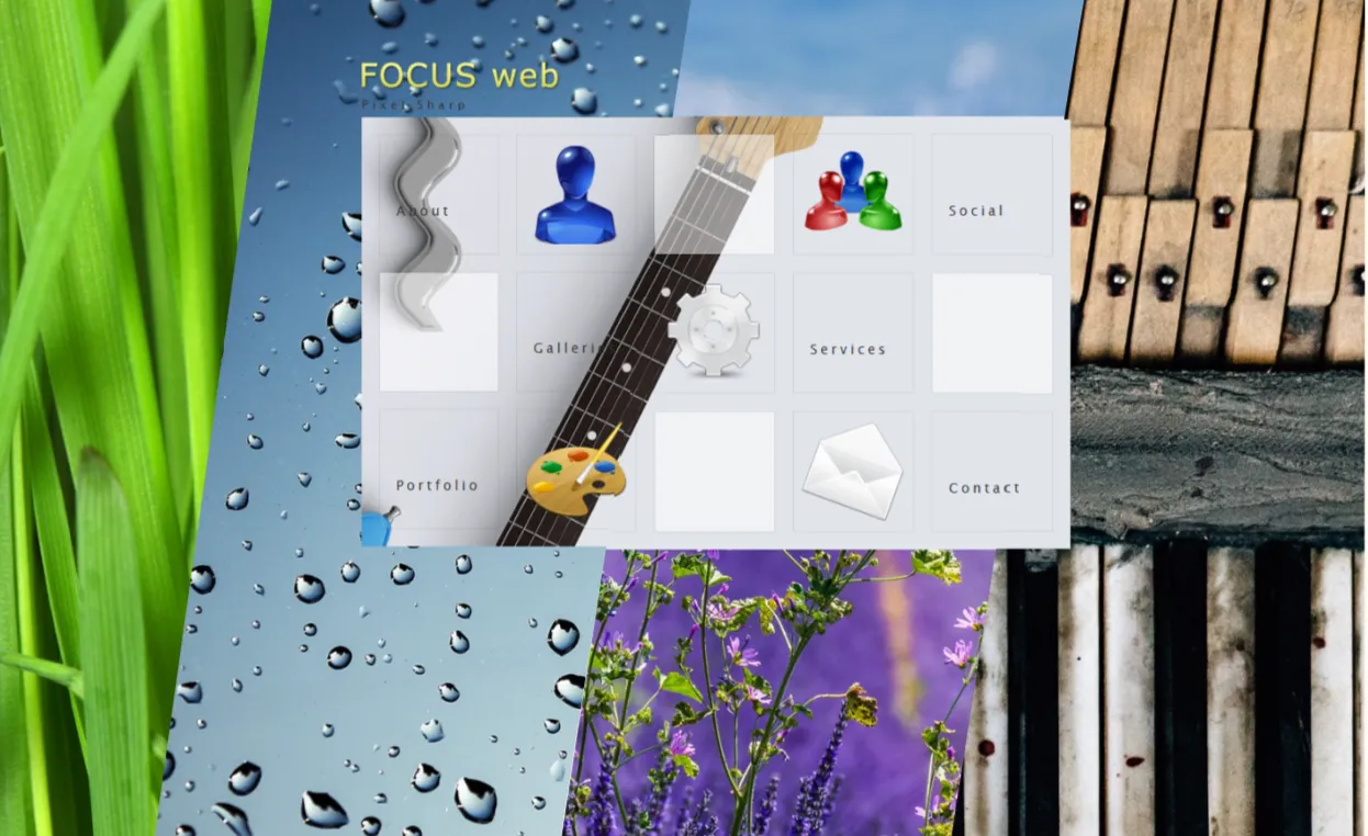 Experimental website templates